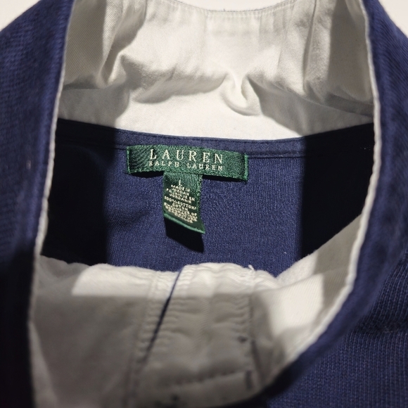Ralph Lauren Women's Blue Button Sweater [L] - Picture 4 of 5